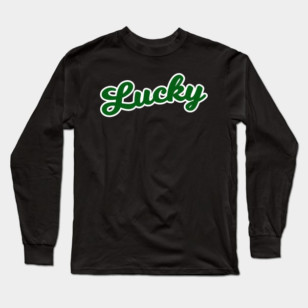 Lucky Tshirt Long Sleeve T-Shirt by Hero Locker